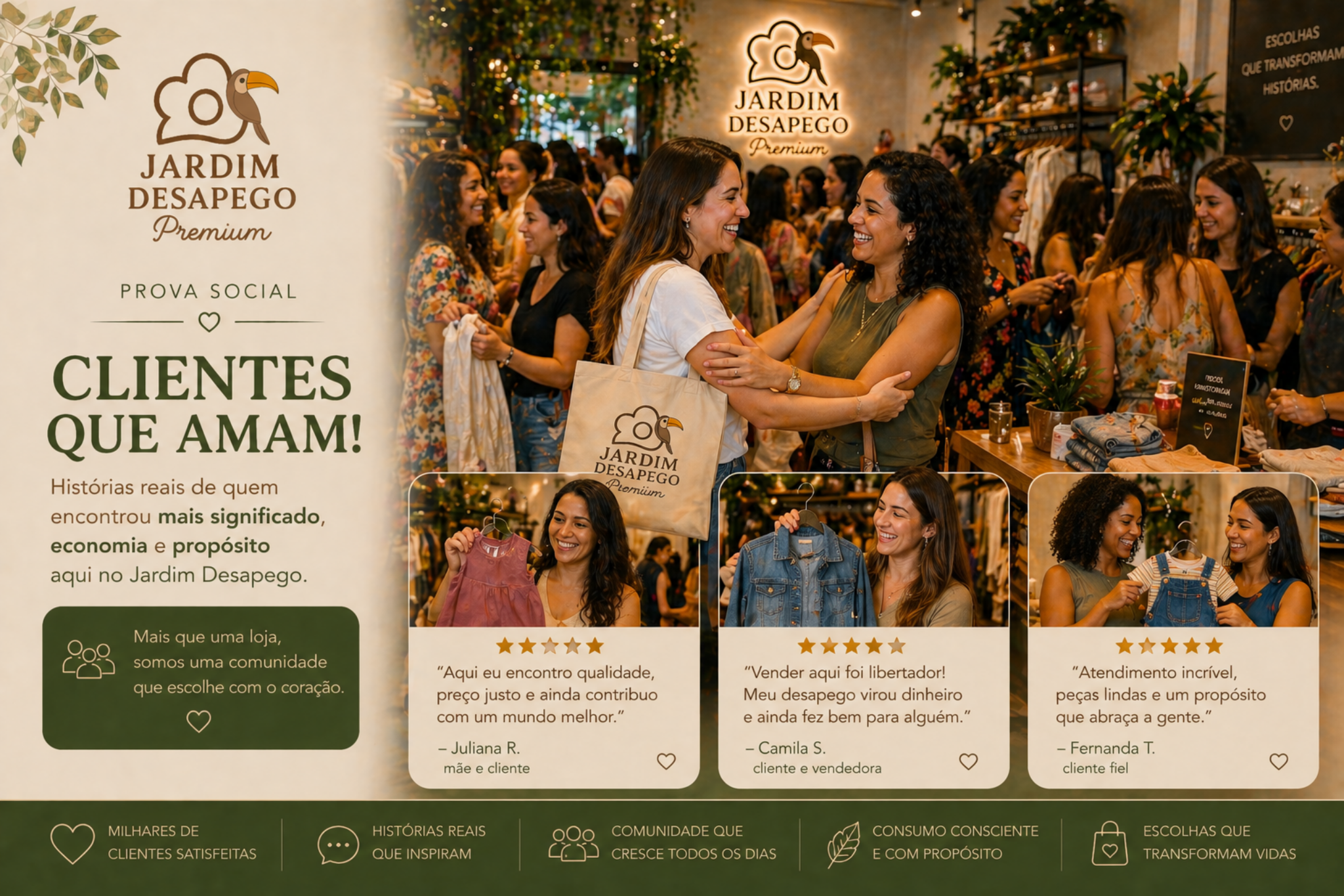 Clientes em movimento